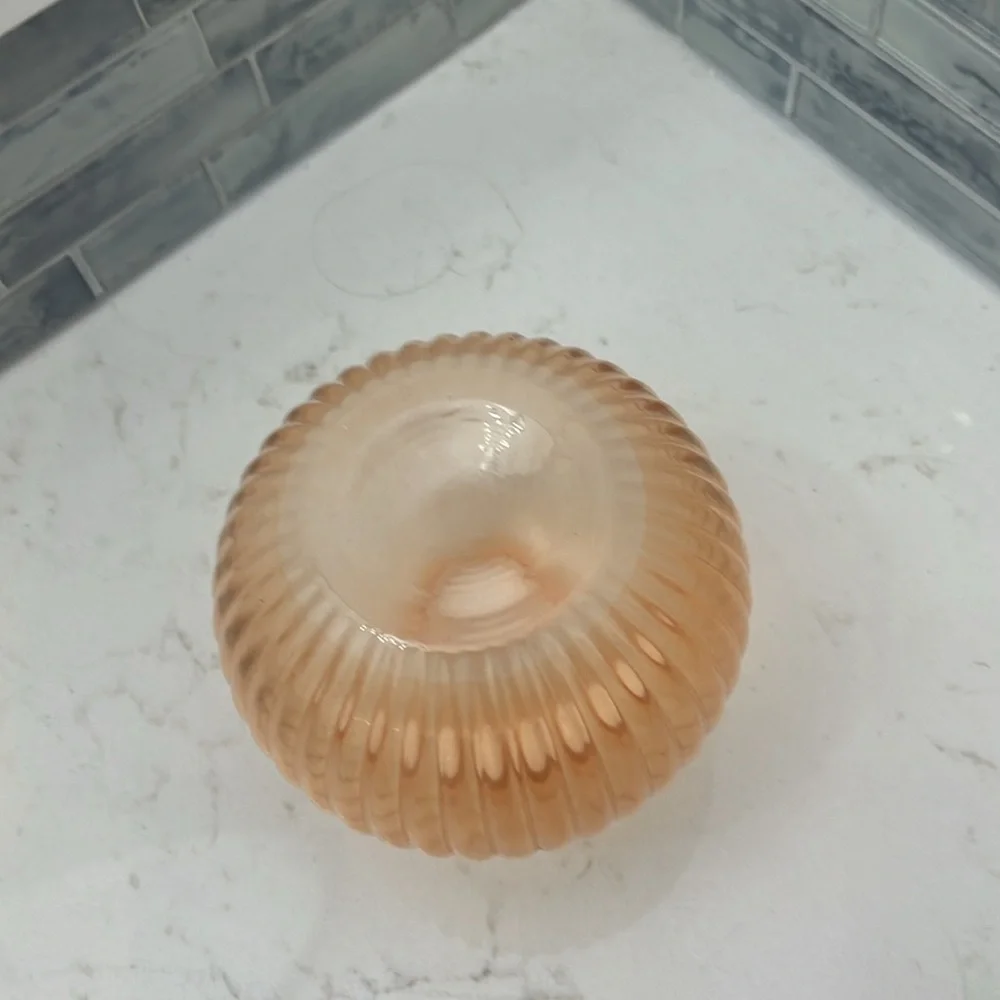 Elegant Peach Color Glass Vase 💥 ‼️PRICE DROP‼️